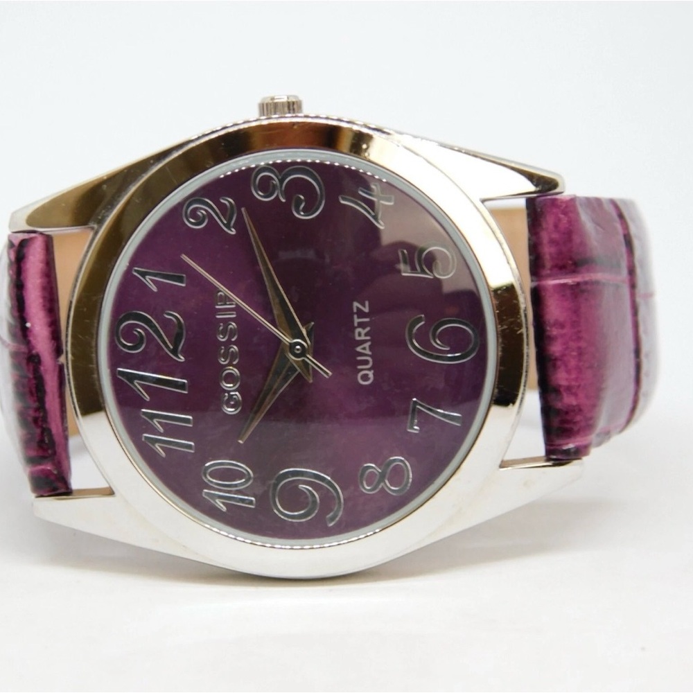 168 Gossip Violet Dial with Metallic Trim GSP472E Watch NWOT